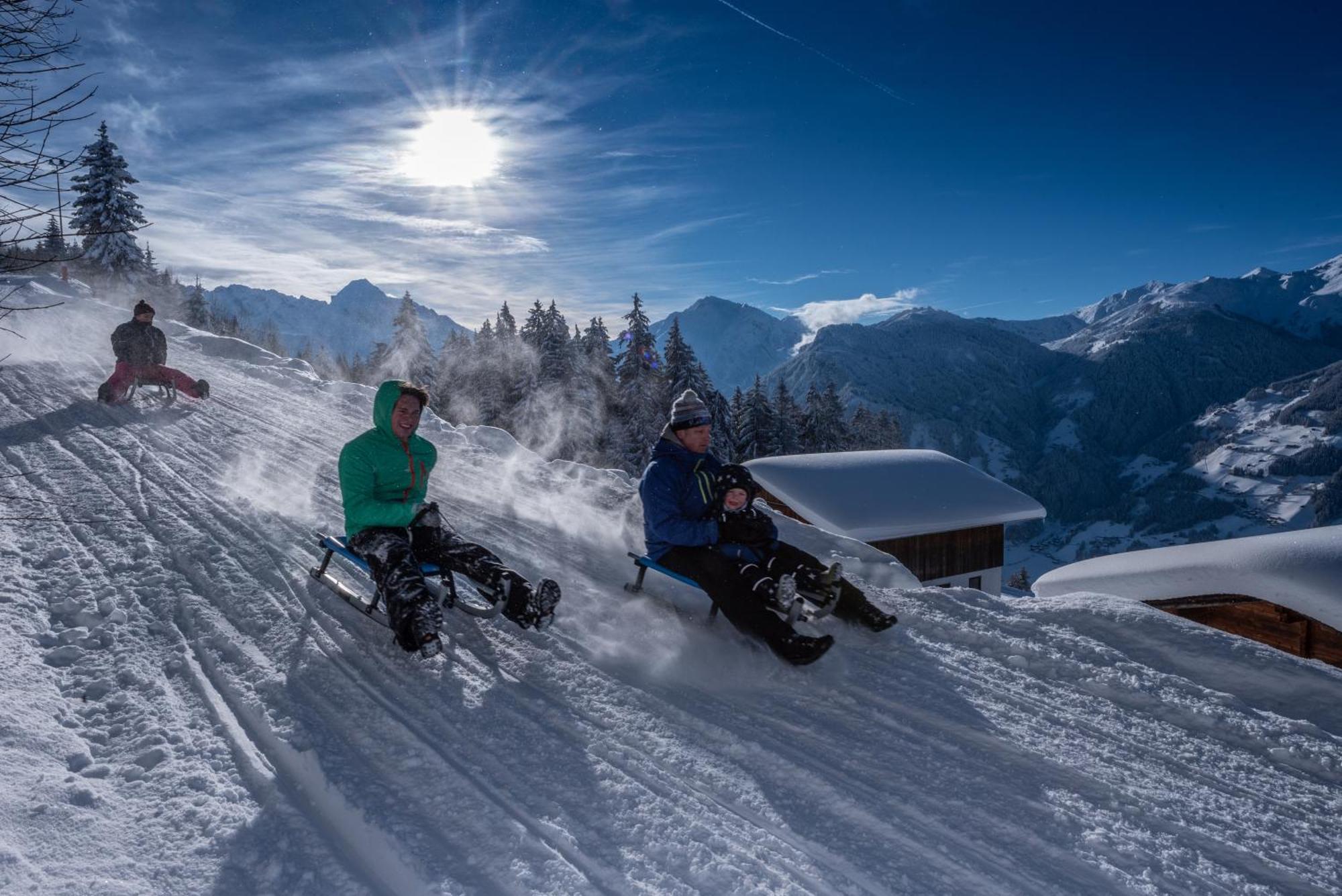Ferienwohnung Ausblick Zillertal Hainzenberg Exterior foto